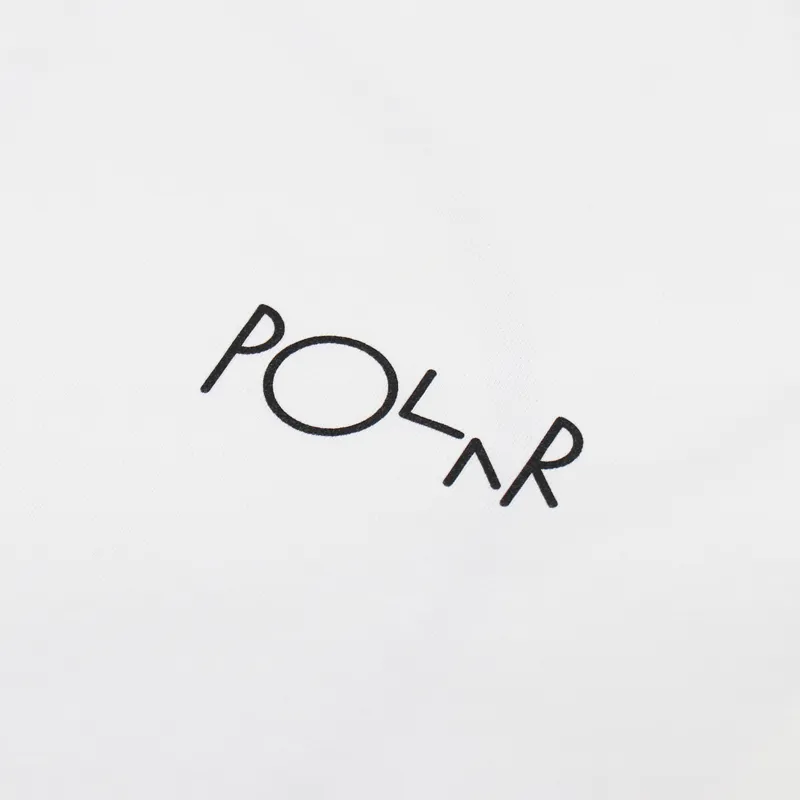 Polar Skate Co. Stroke Logo T Shirt White-4