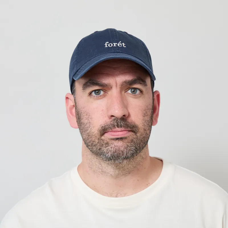Foret Hawk Washed Cap Navy-1