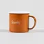 Foret Bean Enamel Mug Orange White
