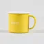 Foret Bean Enamel Mug Yellow White