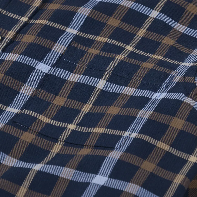 Foret Grip Check Shirt Navy Check-5