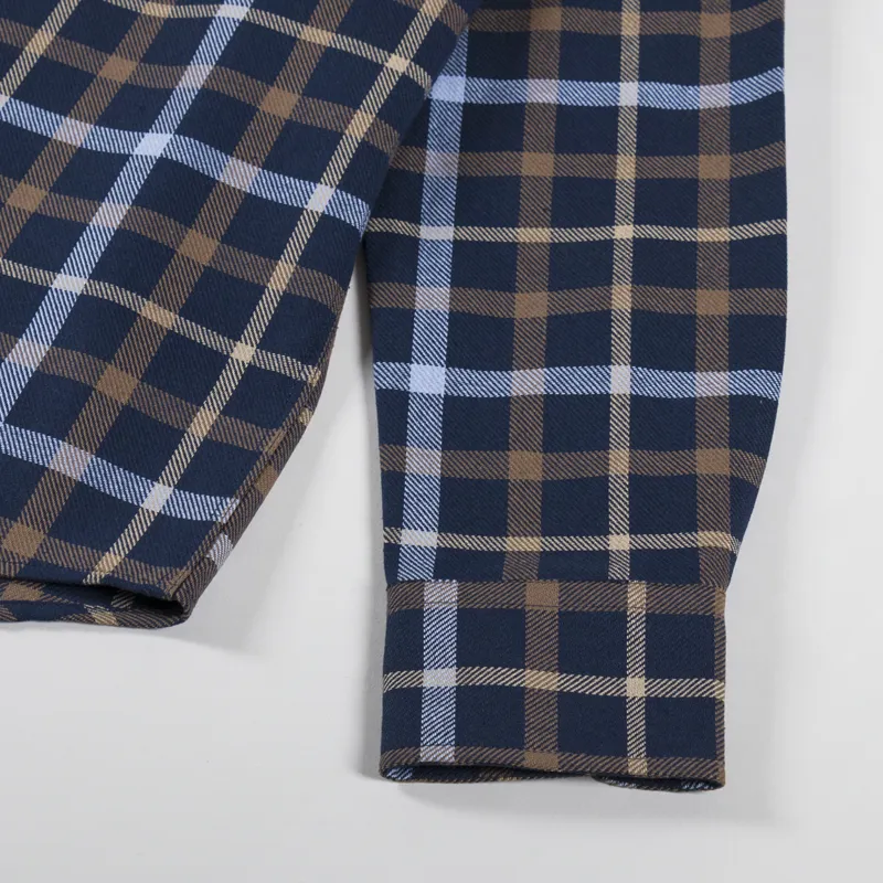 Foret Grip Check Shirt Navy Check-7