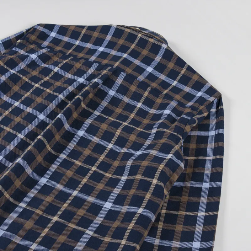 Foret Grip Check Shirt Navy Check-3