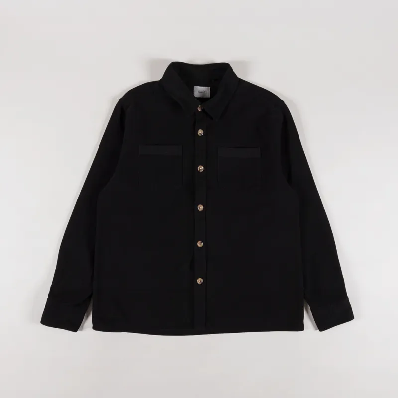 Foret Fellow Twill Shirt Washed Black