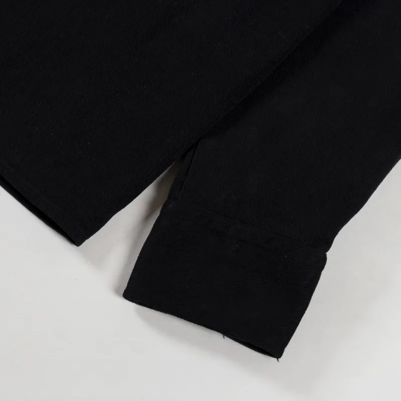 Foret Fellow Twill Shirt Washed Black-7