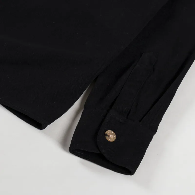 Foret Fellow Twill Shirt Washed Black-8
