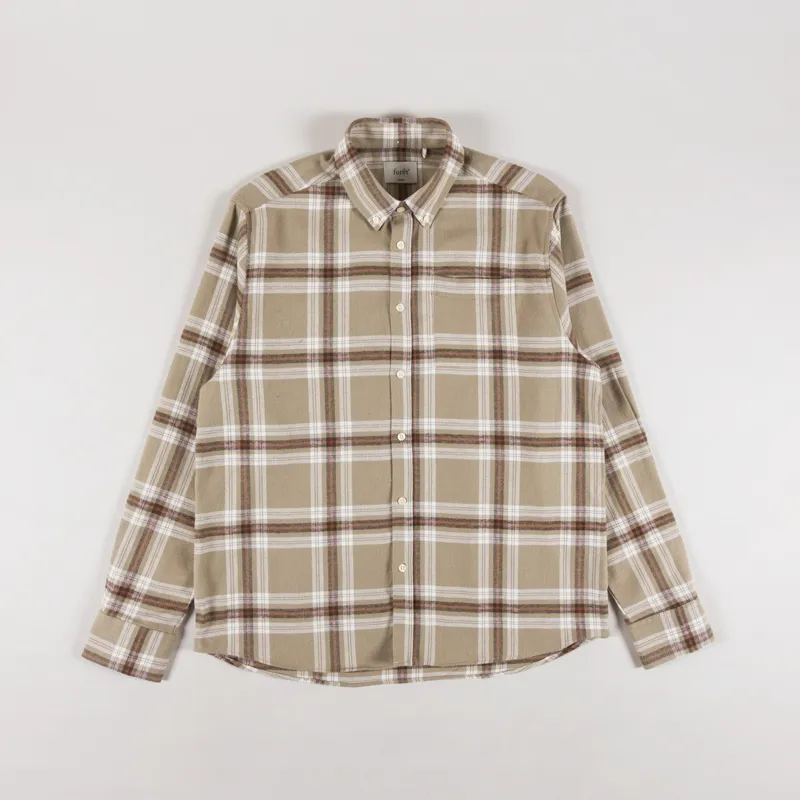 Foret Hornet Flannel Shirt Vintage Khaki