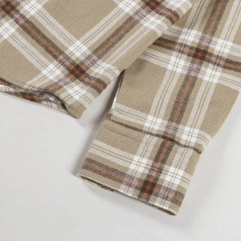 Foret Hornet Flannel Shirt Vintage Khaki-5