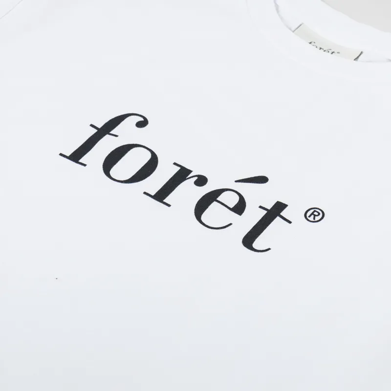 Foret Amber T Shirt White Black-2