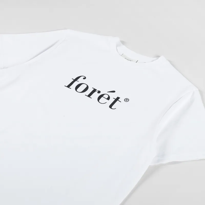 Foret Amber T Shirt White Black-1