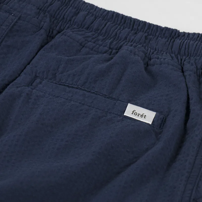 Foret Hush Seersucker Shorts Navy-6