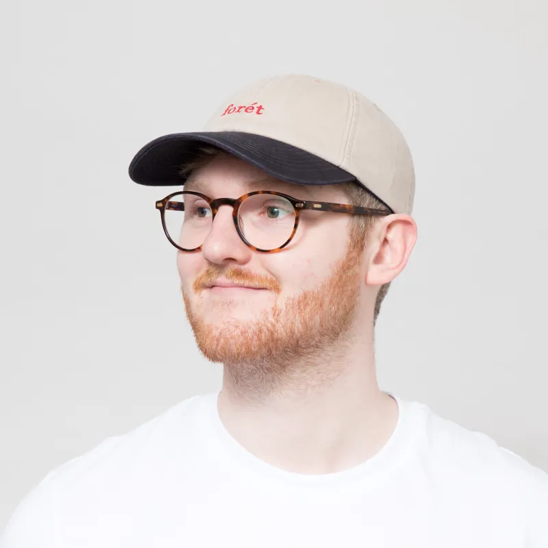 Foret Hawk Washed Two Tone Cap Khaki Navy