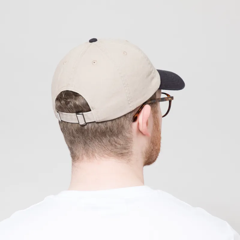 Foret Hawk Washed Two Tone Cap Khaki Navy-2