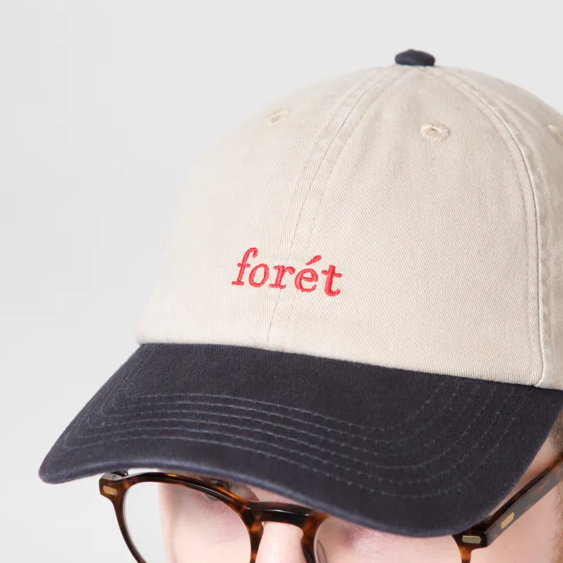 Foret Hawk Washed Two Tone Cap Khaki Navy-3
