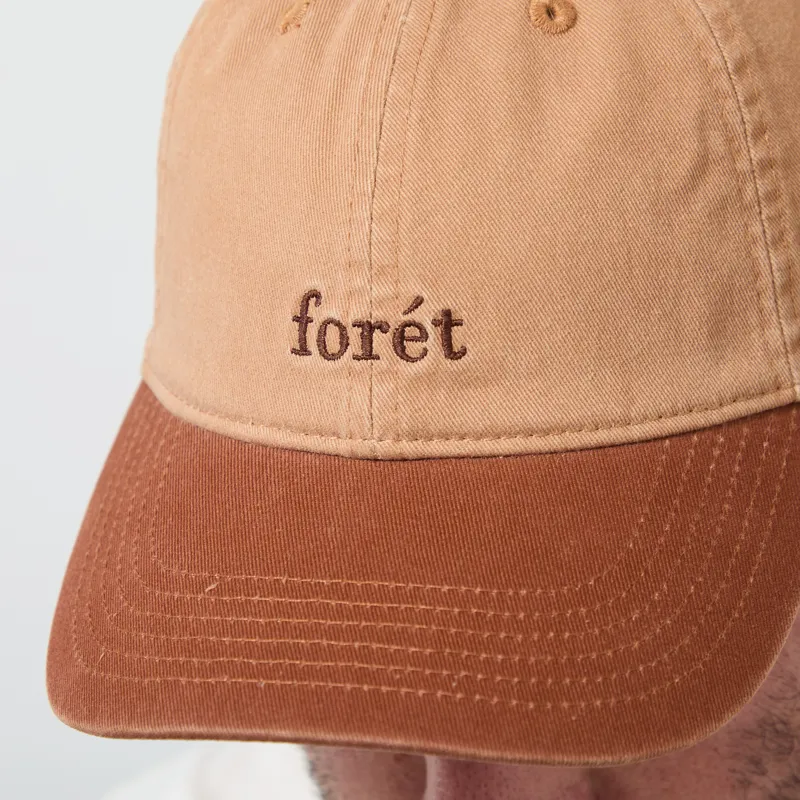Foret Hawk Washed Two Tone Cap Khaki Brown-3