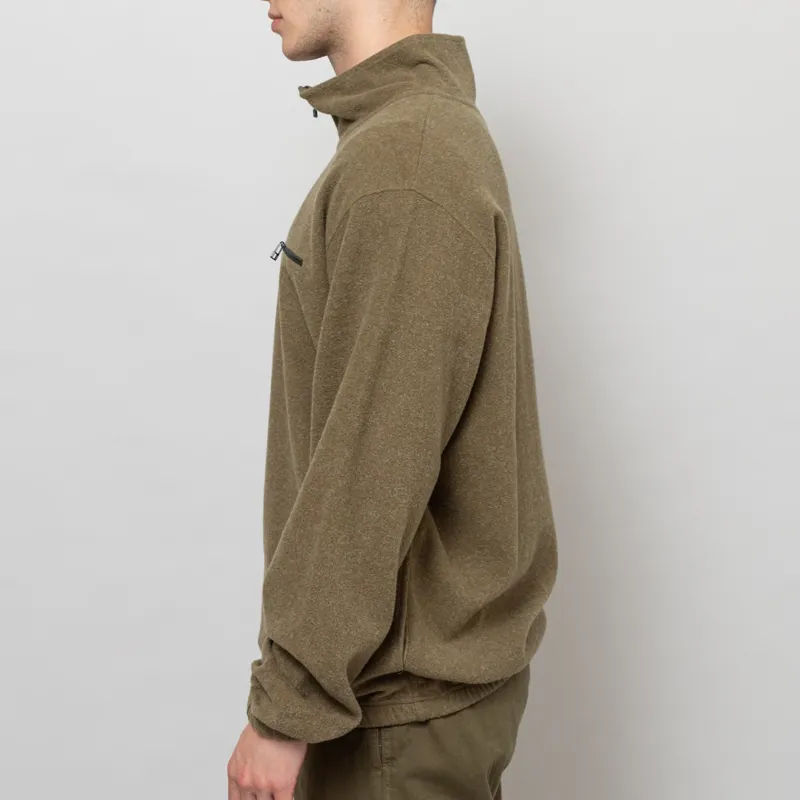 Foret Elm Half Zip Sweatshirt Army-2