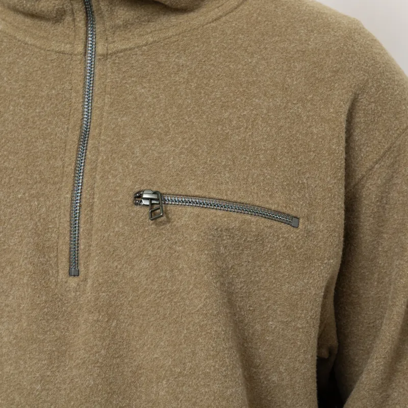 Foret Elm Half Zip Sweatshirt Army-6