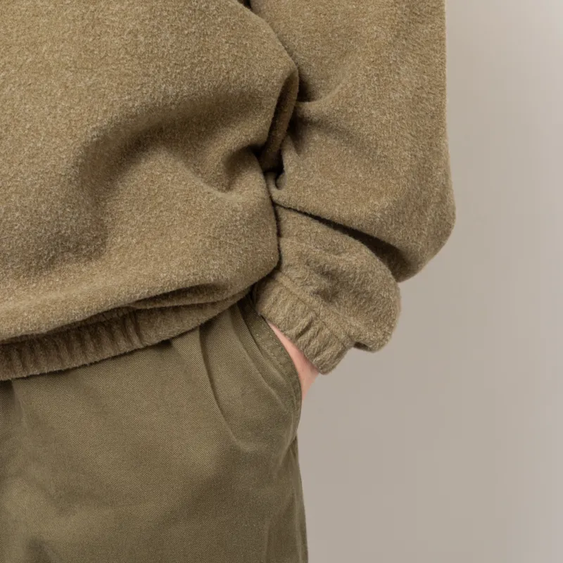 Foret Elm Half Zip Sweatshirt Army-7