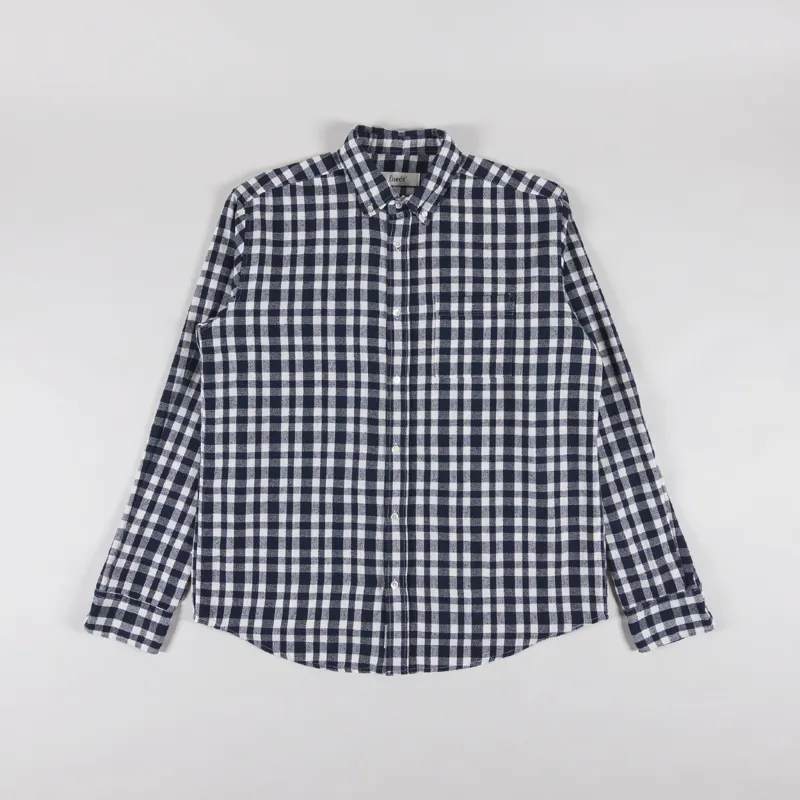 Foret Creek Boucle Check Shirt Navy Cloud