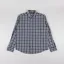Foret Creek Boucle Check Shirt Navy Cloud
