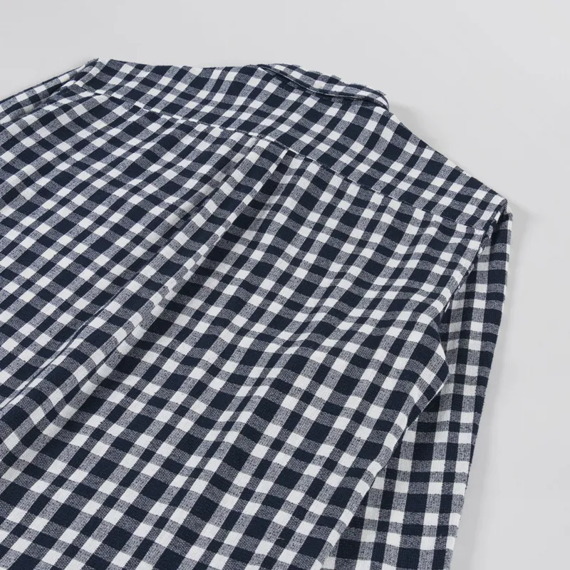 Foret Creek Boucle Check Shirt Navy Cloud-3