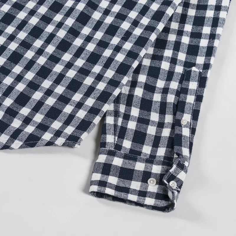 Foret Creek Boucle Check Shirt Navy Cloud-7