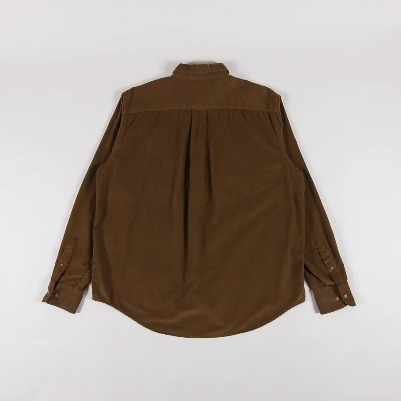 Foret River Corduroy Shirt Burnt Khaki-1