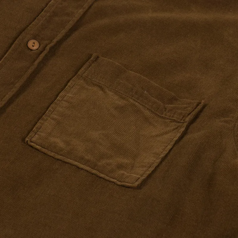 Foret River Corduroy Shirt Burnt Khaki-6