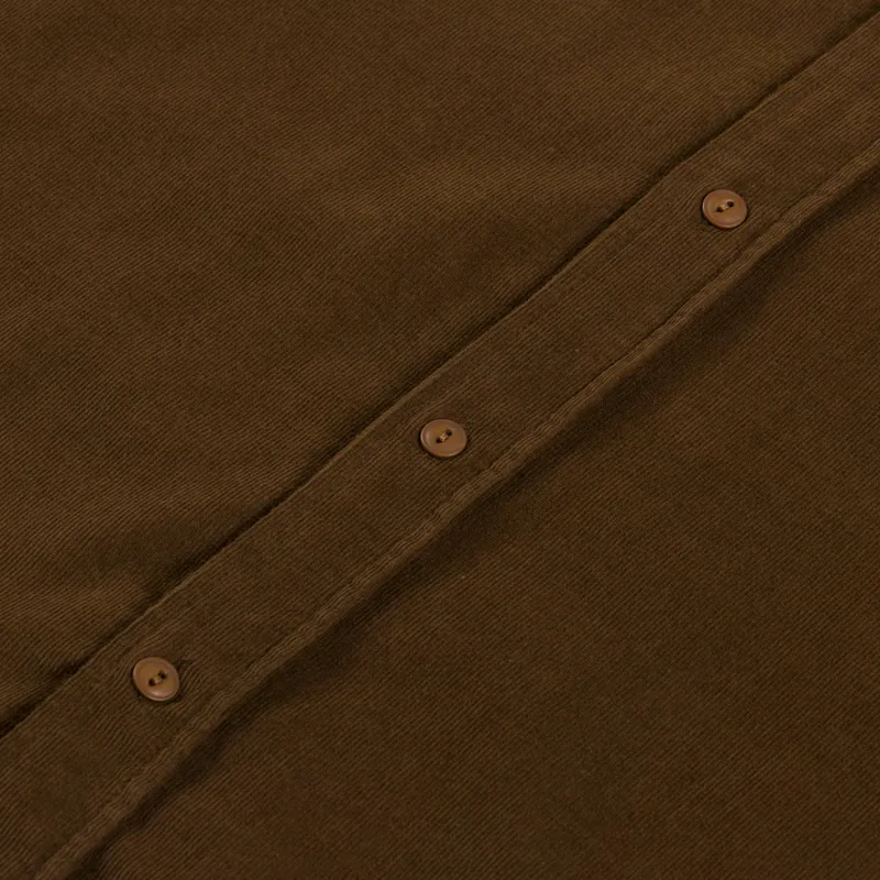 Foret River Corduroy Shirt Burnt Khaki-7