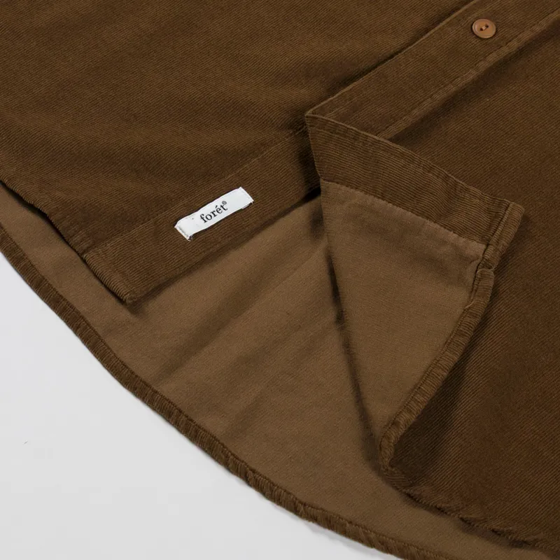 Foret River Corduroy Shirt Burnt Khaki-5