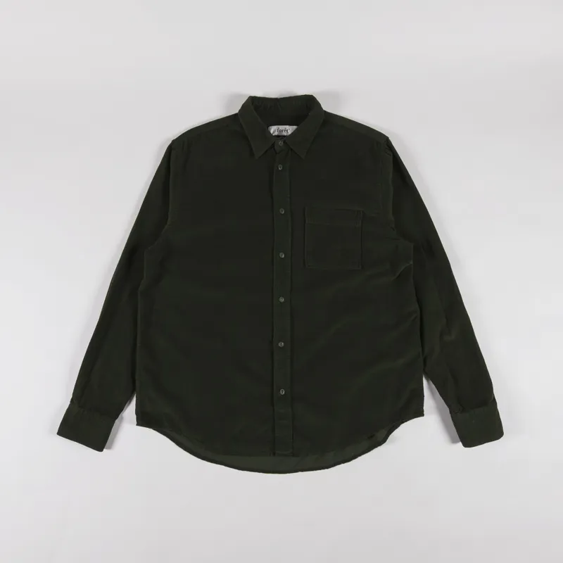 Foret River Corduroy Shirt Dark Green