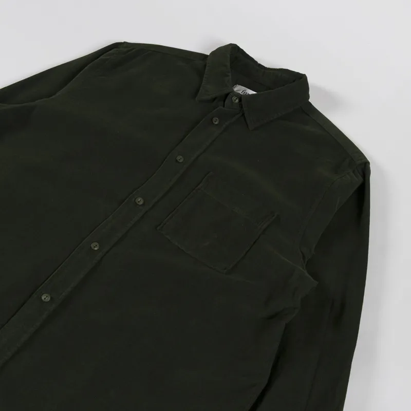 Foret River Corduroy Shirt Dark Green-2