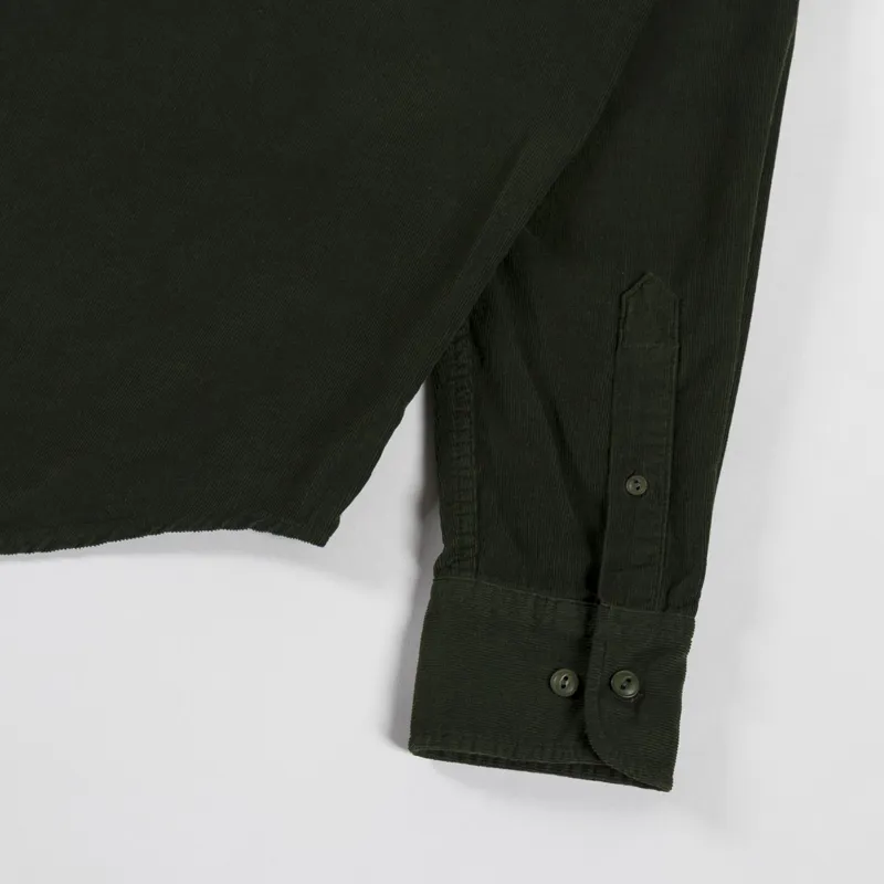Foret River Corduroy Shirt Dark Green-7