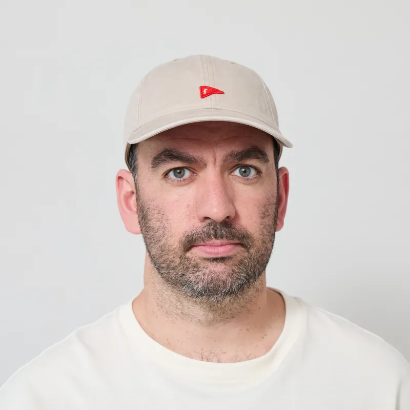 Foret Flag Washed Cap Khaki-1