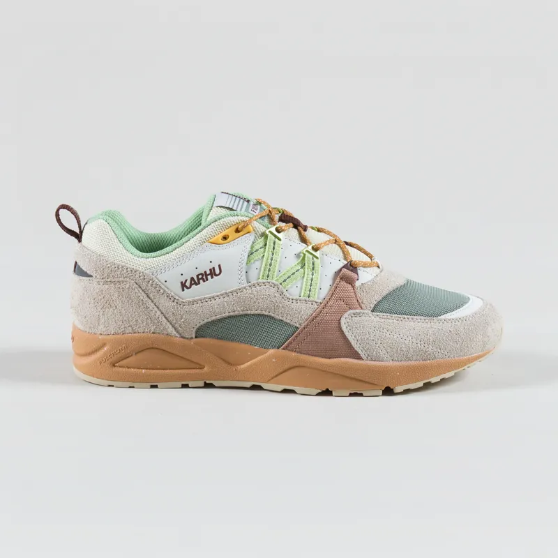 Karhu x Molkky Fusion 2.0 Shoes Turtledove Shadow Lime-2
