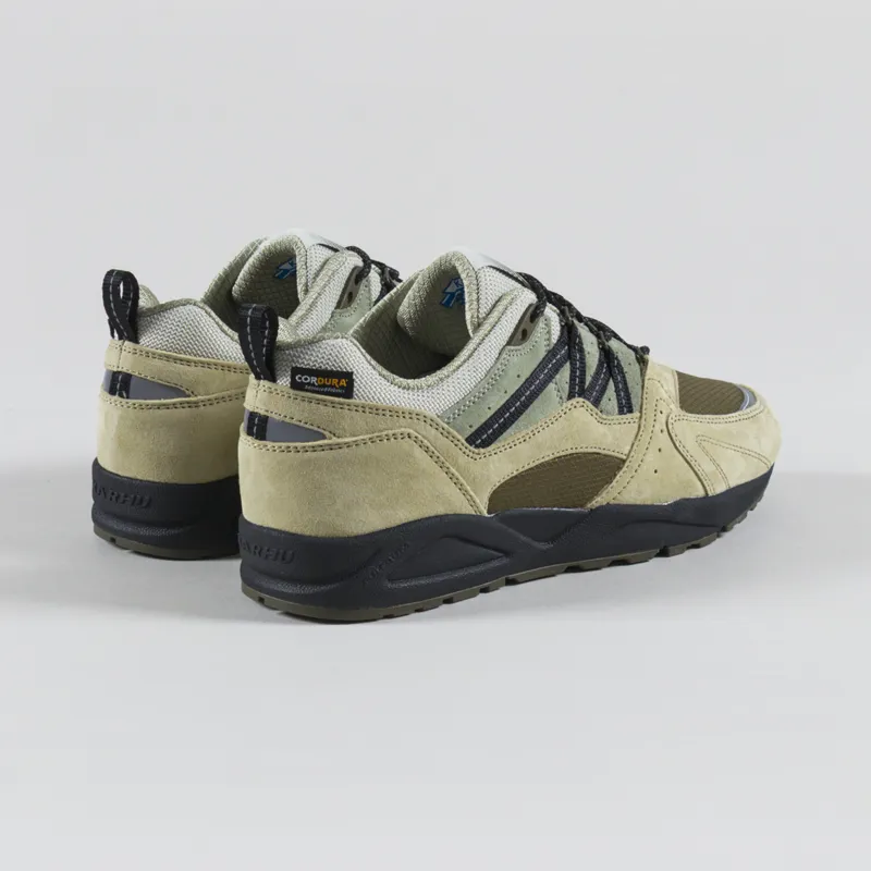 Karhu Fusion 2.0 Cordura Shoes Pale Olive Green Jet Black-1