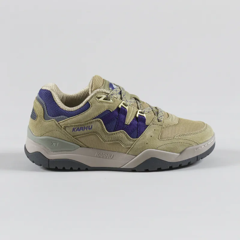 Karhu Fusion XT Shoes Pale Olive Green Skipper Blue-2