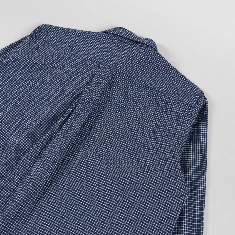 Foret Pluto Checked Shirt Navy-3