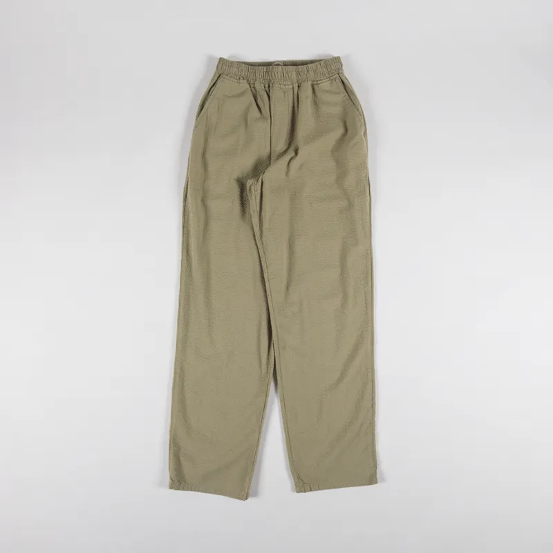 Foret Calm Pants Olive Seersucker-1