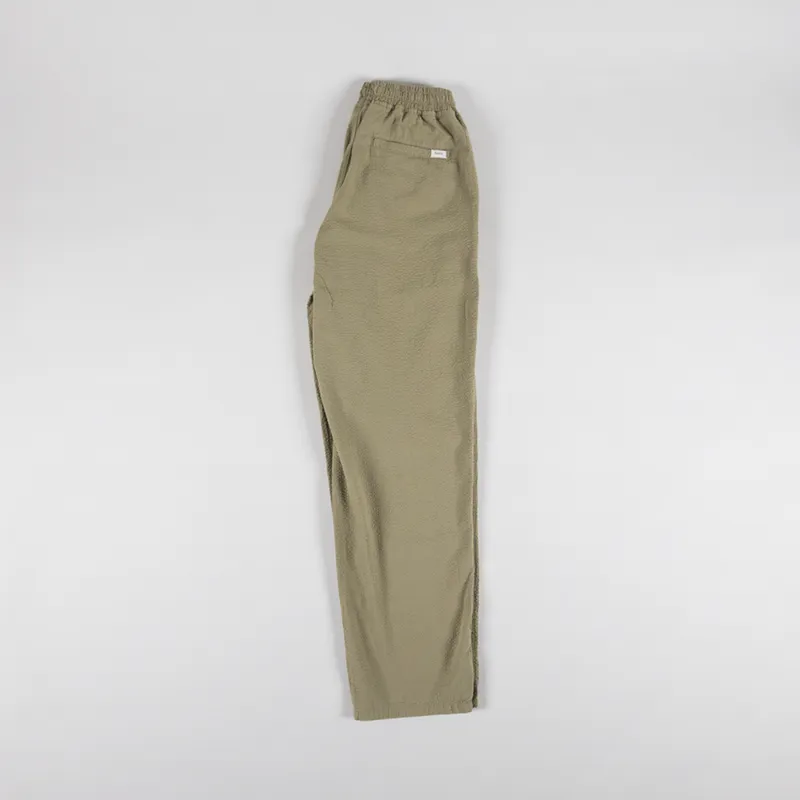 Foret Calm Pants Olive Seersucker-2