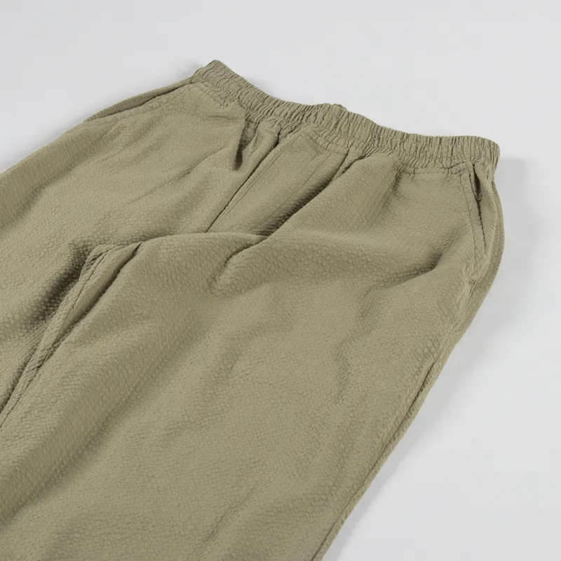 Foret Calm Pants Olive Seersucker-4