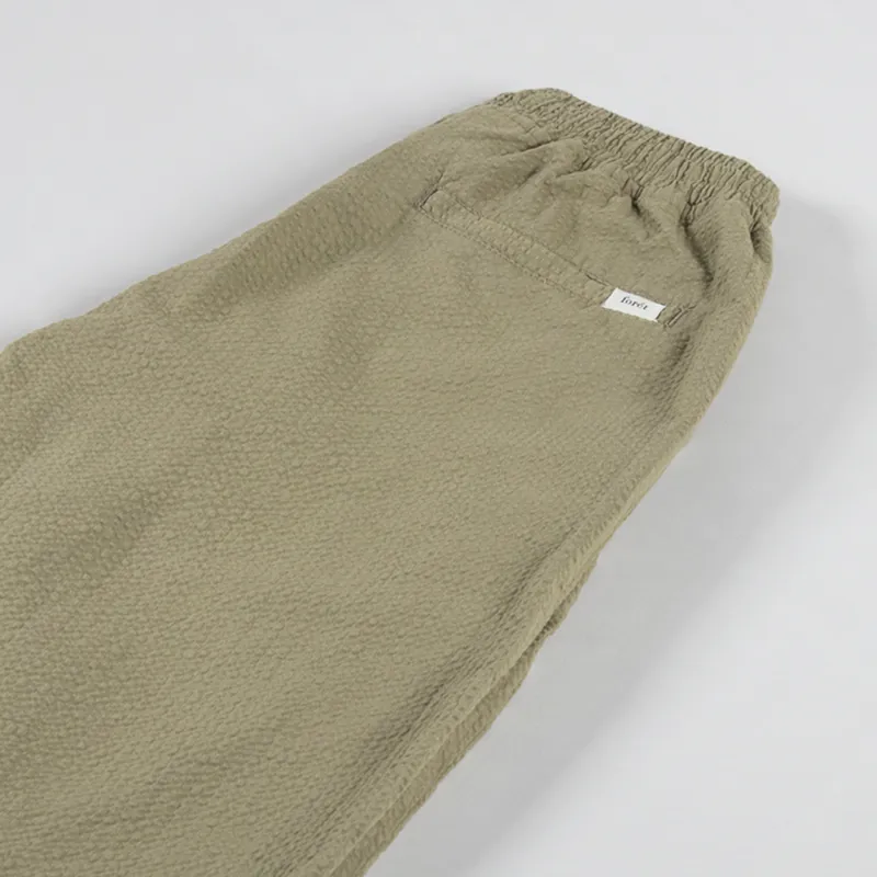 Foret Calm Pants Olive Seersucker-5