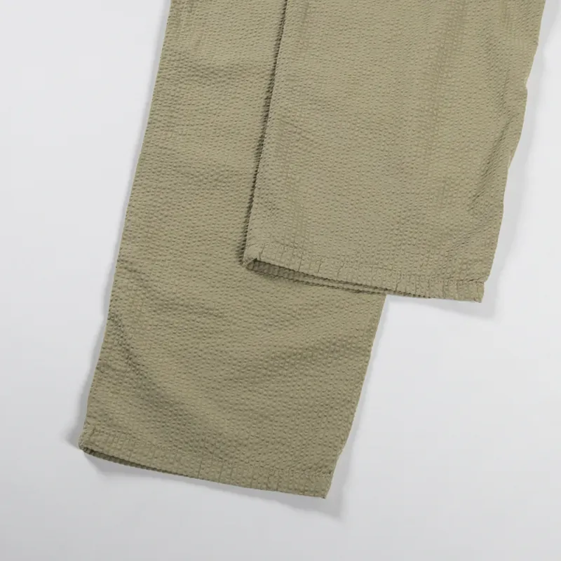 Foret Calm Pants Olive Seersucker-6