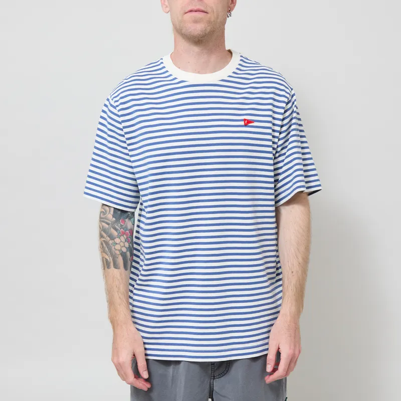 Foret Flag T Shirt Blue Stripe