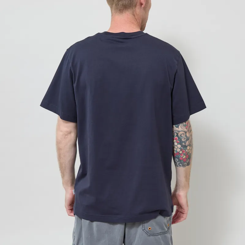 Foret Flag T Shirt Navy-2