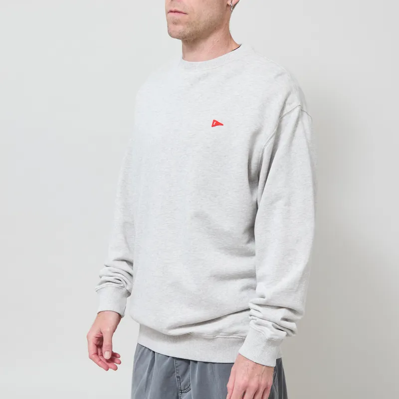 Foret Flag Sweatshirt Snow Melange-1