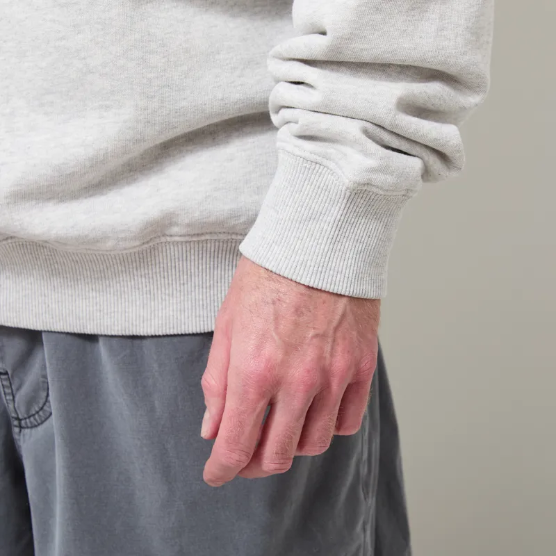 Foret Flag Sweatshirt Snow Melange-6
