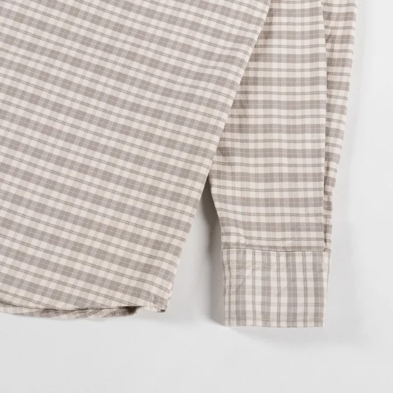 Foret Creek Heavy Flannel Check Shirt Khaki-6