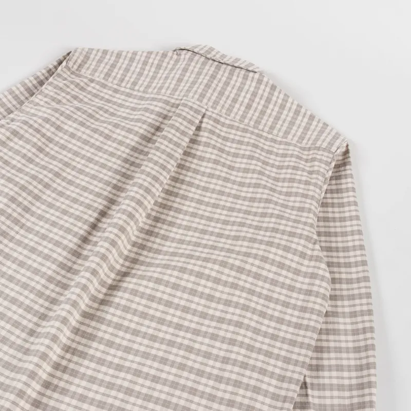 Foret Creek Heavy Flannel Check Shirt Khaki-3