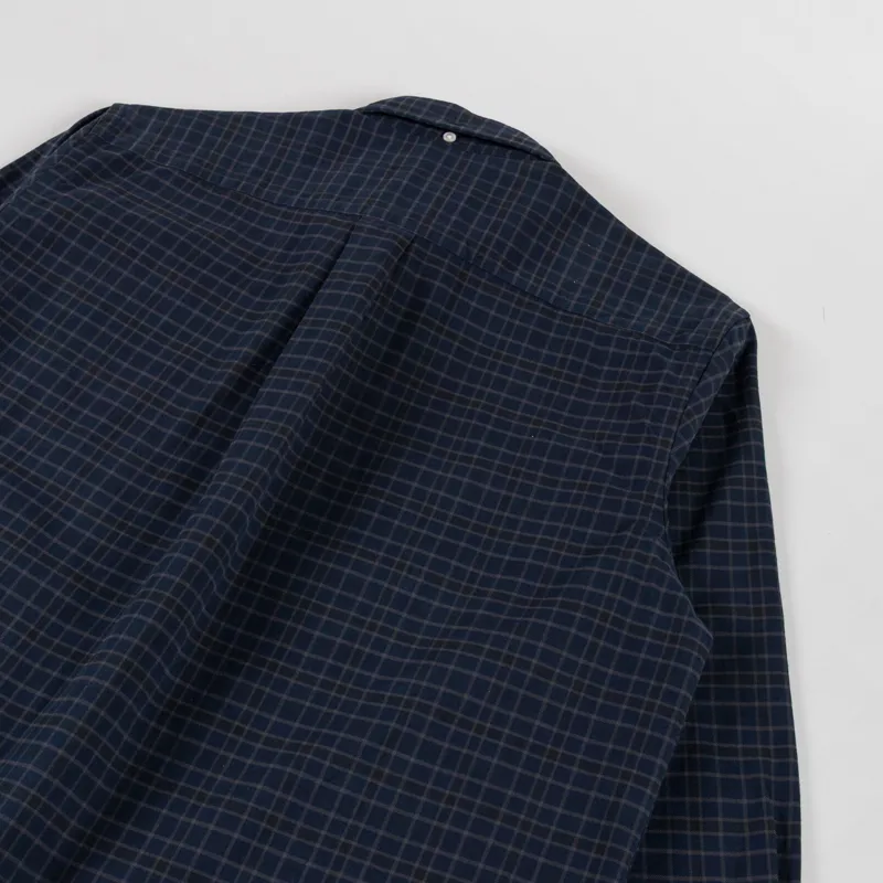 Foret Creek Heavy Flannel Check Shirt Navy-3
